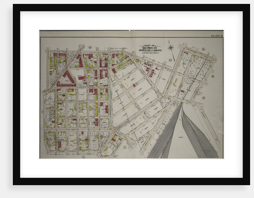Borough of the Bronx. Bounded by E. 156th Street, Southern Boulevard, Longwood Avenue, Garrison Street, Whitlock Street, Austin Place, E. 149th Street, Timpson Place, E. 147th Street, Union Avenue, Dater Street and Trinity Ave., New York by Anonymous