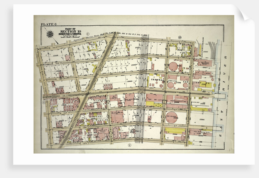 Borough of the Bronx. Bounded by E. 141st Street, Locust Avenue, E. 135th Street and Cypress Avenue, New York by Anonymous
