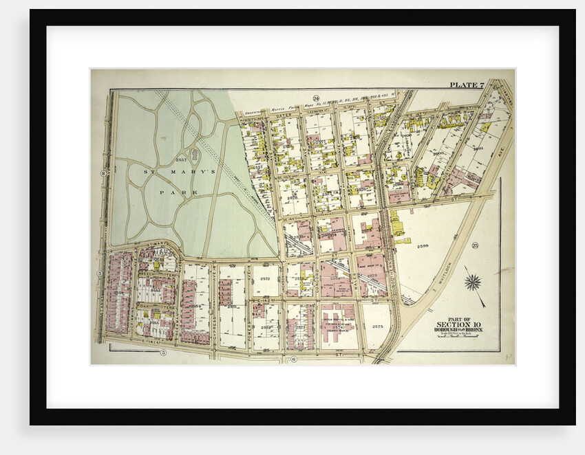 Borough of the Bronx. Bounded by E. 147th Street, Southern Boulevard, E. 147th Street, Austin Place, 149th Street, Whitlock Avenue, E. 141st Street and St.Mary's Park St. Anns Avenue, New York by Anonymous