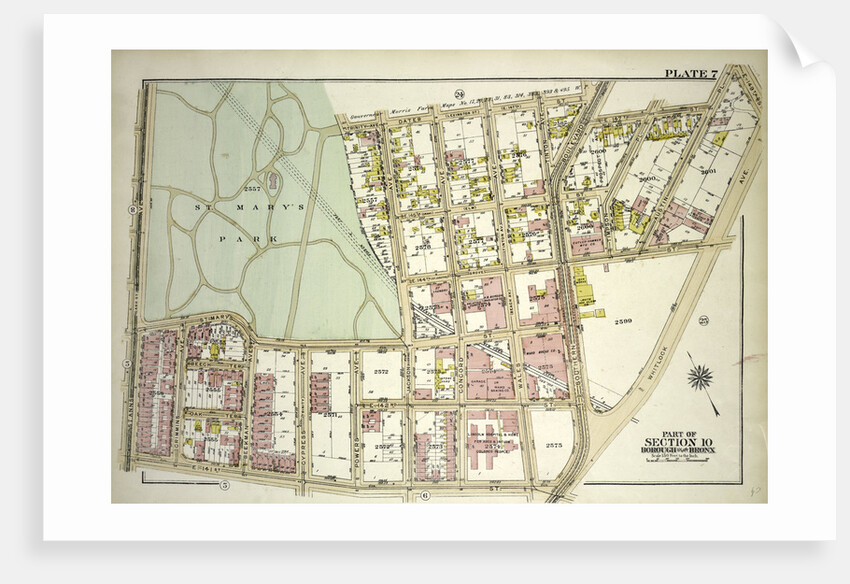 Borough of the Bronx. Bounded by E. 147th Street, Southern Boulevard, E. 147th Street, Austin Place, 149th Street, Whitlock Avenue, E. 141st Street and St.Mary's Park St. Anns Avenue, New York by Anonymous