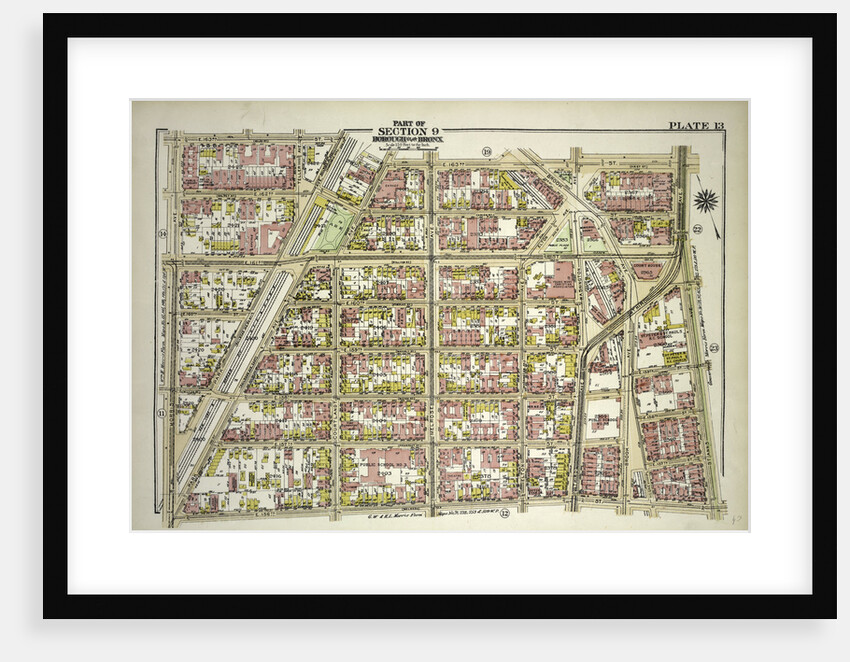 Borough of the Bronx. Bounded by E. 163rd Street, St. Anns Avenue, E. 149th Street and Morris Avenue, New York by Anonymous