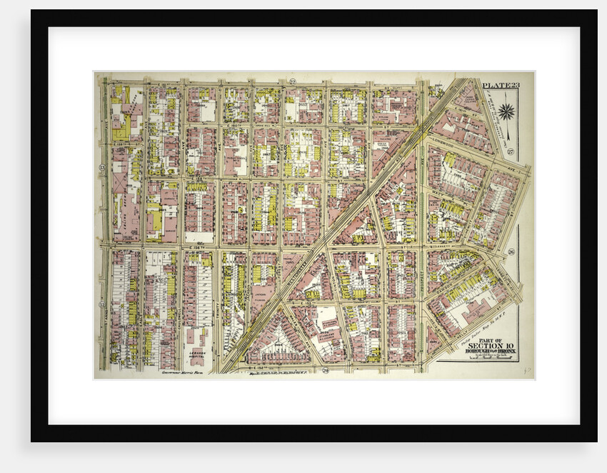 Borough of the Bronx. Bounded by E. 161st Street, Hewitt's Place, Longwood Avenue, Dawson Street, Leggett Avenue, Kelly Street, E. 152nd Street, and St. Anns Avenue, New York by Anonymous