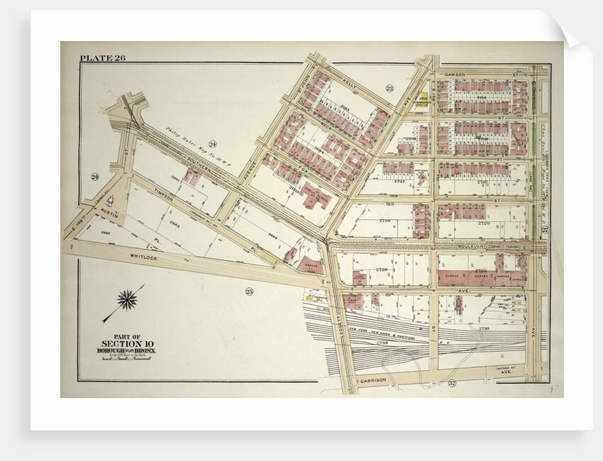 Borough of the Bronx. Bounded by Southern Boulevard, Avenue St. John, Kelly Street, Leggett Avenue, Dawson Street, Longwood Avenue, Garrison Avenue, Leggett Avenue, Whitlock Avenue and E. 149th Street, New York by Anonymous