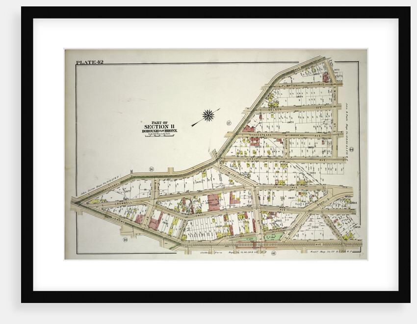 Borough of the Bronx. Bounded by Boscobel Avenue, W. 172nd Street and Jerome Avenue, New York by Anonymous