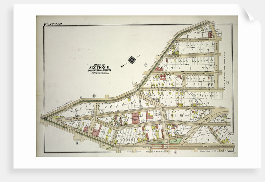 Borough of the Bronx. Bounded by Boscobel Avenue, W. 172nd Street and Jerome Avenue, New York by Anonymous