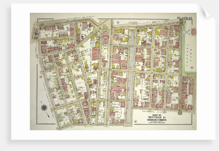 Borough of the Bronx. Bounded by East Tremont Avenue, Third Avenue, E. 175th Street, Fulton Avenue, E. 174th Street, Park Avenue, E. 173rd Street and Monroe Avenue, New York by Anonymous
