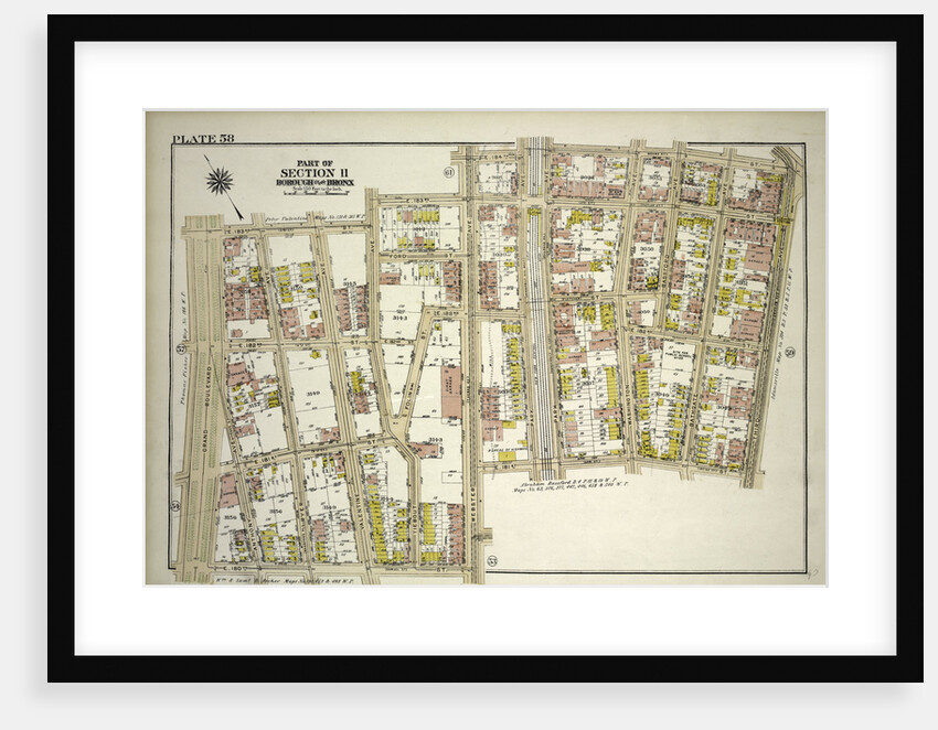 Borough of the Bronx. Bounded by E. 183rd Street, Webster Avenue, E. 184th Street, Third Avenue, E. 181st Street, Webster Avenue, E. 180th Street and Grand Boulevard, New York by Anonymous