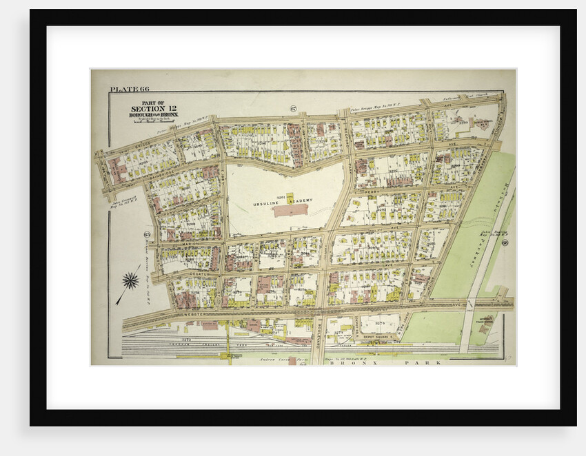 Borough of the Bronx. Bounded by Briggs Avenue, E. Mosholu Parkway South, Webster Avenue, E. 197th Street, Bainbridge Avenue and E. 196th Street, New York by Anonymous