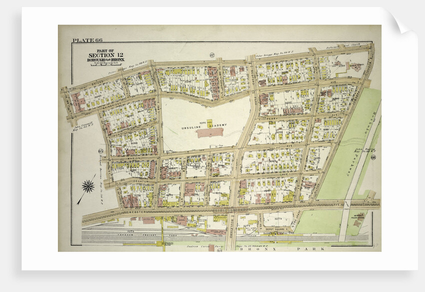 Borough of the Bronx. Bounded by Briggs Avenue, E. Mosholu Parkway South, Webster Avenue, E. 197th Street, Bainbridge Avenue and E. 196th Street, New York by Anonymous