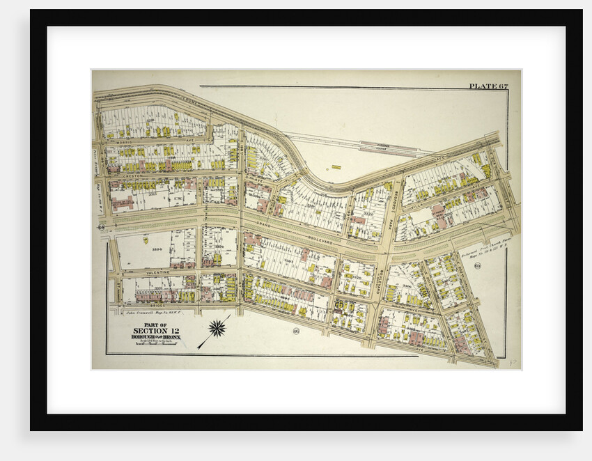 Borough of the Bronx. Bounded by Jerome Avenue, E. 204th Street, Grand Boulevard, E. 202nd Street, Briggs Avenue and E. 196th Street, New York by Anonymous