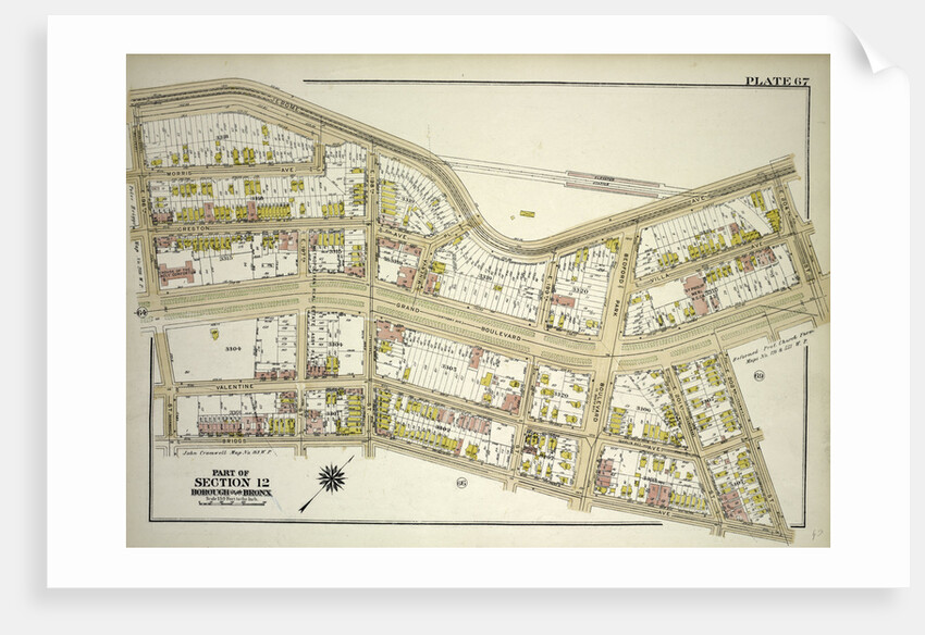 Borough of the Bronx. Bounded by Jerome Avenue, E. 204th Street, Grand Boulevard, E. 202nd Street, Briggs Avenue and E. 196th Street, New York by Anonymous