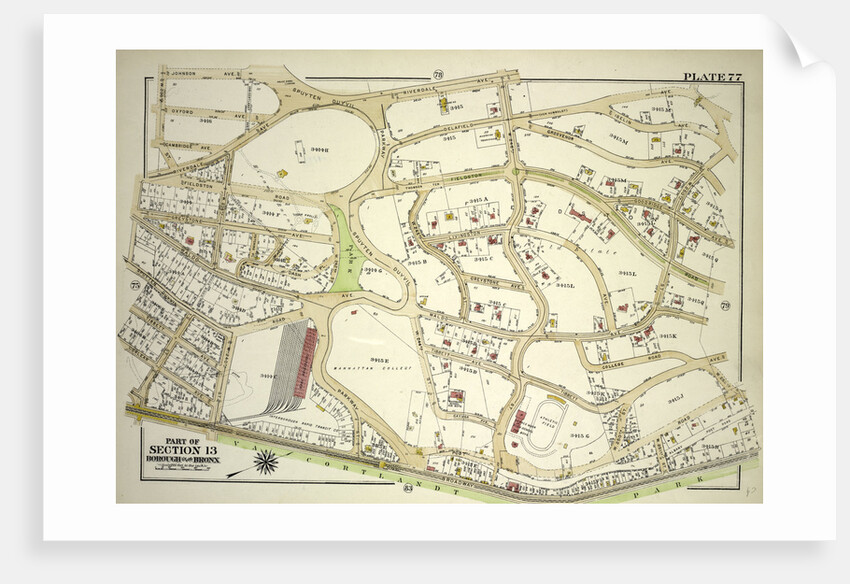 Borough of the Bronx. Bounded by Johnson Avenue, Spuyten Duyvil Road, W. 246th Street, Delafield Avenue, W. 250th Street, Broadway, W. 238th Street, Spuyten Duyvil Road and 236th Street, New York by Anonymous