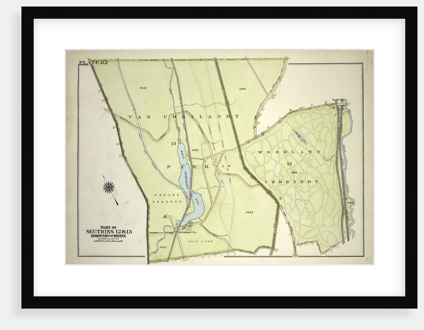 Borough of the Bronx. Bounded by Broadway, Van Cortlandt Park South, Gun Hill Road, E. 211th Street, Webster Avenue, E. 233rd Street and Mt. Vernon Avenue, New York by Anonymous