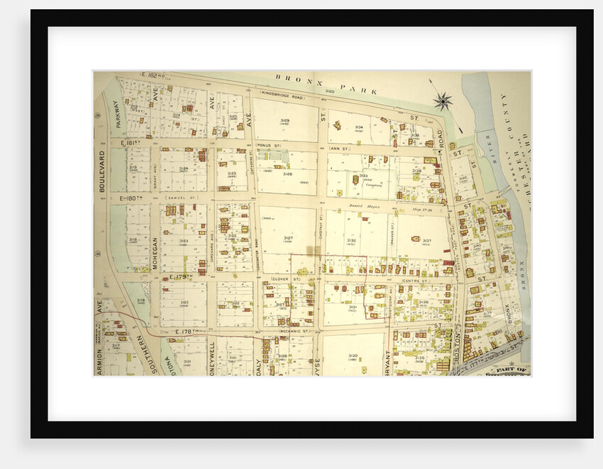 Part of Ward 24, Section 11. Bounded by E. 182nd Street, Boston Road, E. 181st Street,Bronx Street, E. 177th Street, Marmion Avenue and Southern Boulevard, New York by Anonymous