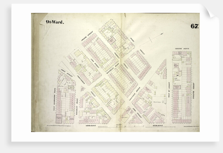 Map bounded by West 4th Street, Perry Street, Seventh Avenue, West 12th Street, Sixth Avenue, West Washington Place, New York by Anonymous
