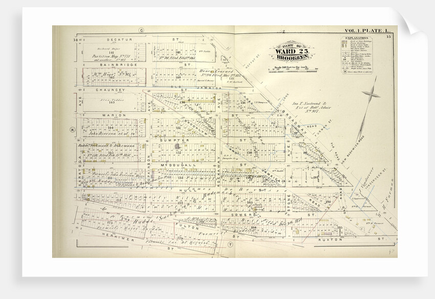 Map bound by Decatur St., Broadway, Ruxton St., Rockaway Ave., Herkimer St., Saratoga Ave; Including Bainbridge St., Chauncey St., Marion St., Sumpter St., Mc Dougall St., Hull St., Somers St., Fulton St., Hopkinson Ave., Stone Ave., New York by Anonymous