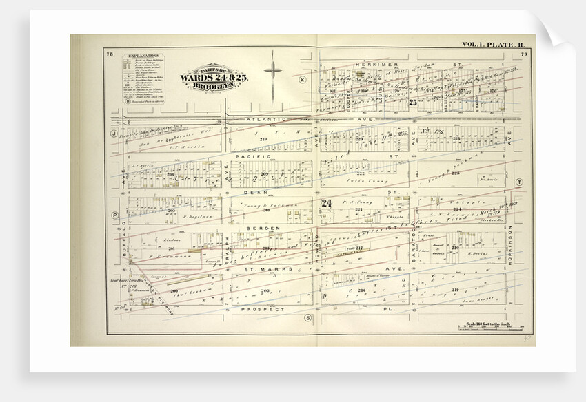 Map bound by Atlantic Ave., Herkimer St., Hopkinson Ave., Prospect Pl., Buffalo Ave; Including Pacific St., Dean St., Bergen St., St. Marks Ave., Ralph Ave., Howard Ave., Saratoga Ave., New York by Anonymous