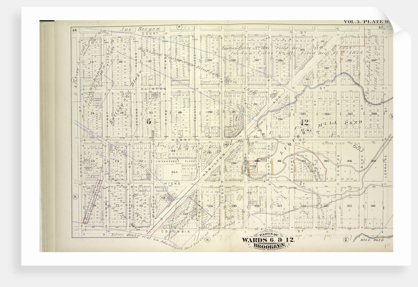 Map bound by Court St., Lorraine St., Columbia St., Carroll St; Including Clinton St., Henry St., Manhasset Place, Hicks St., Hamilton Ave., First Place, Summit St., Second Place, Woodhull St., Third Place, Papelye St., Fourth Place, New York by Anonymous