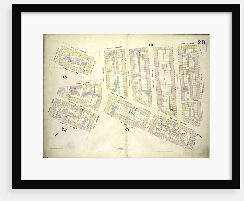 Map bounded by Sullivan Street, Varick Street, West Houston Street, Spring Street, Thompson Street, Broome Street, Grand Street; Including Clarke Street, MacDougal Street, Vandam Street, Charlton Street, King Street, New York by Anonymous