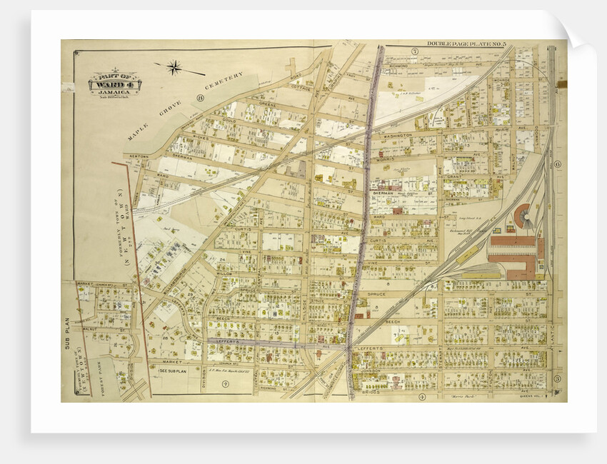 Map bounded by Newtown Road, Whitepot Road, Cottage Ave., New York by Anonymous