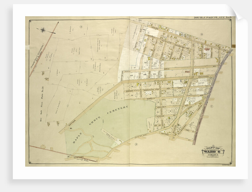 Map bounded by Kaplan Ave., Pette Ave., Jeffrey Ave., Hutton Ave., Maple Ave., Haffman Blvd., Sussman Ave., Jefferson Ave., Barrett Ave., Vanderbilt Ave., Keystone Ave., Oak., New York by Anonymous