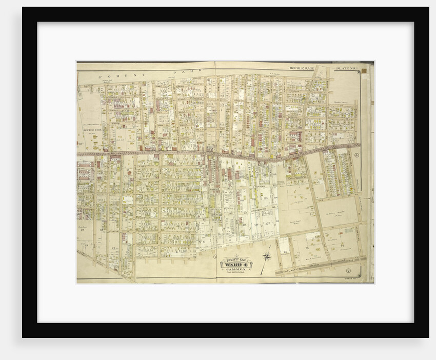 Map bounded by Borough of Brooklyn, Forest Park, Lott Ave., Vanerveer Ave., Leggett Ave., Road to Forest Park, Hill Side Ave., Benedic Ave., Dennington Ave., Ocean View Ave., New York by Anonymous