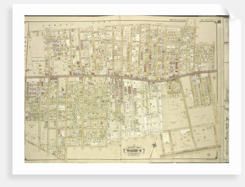 Map bounded by Borough of Brooklyn, Forest Park, Lott Ave., Vanerveer Ave., Leggett Ave., Road to Forest Park, Hill Side Ave., Benedic Ave., Dennington Ave., Ocean View Ave., New York by Anonymous
