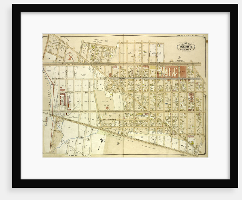 Map bounded by Borough of Brooklyn, Elderst Lane, Drew Ave., Center Ave., Snedeker Ave., Rockaway Plank Road, Dakota Ave., Shaw Ave., Nevada Ave., Montana Ave., Fulton Ave., New York by Anonymous