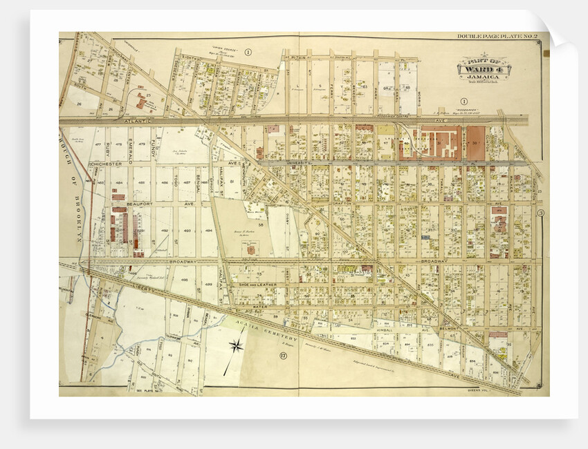 Map bounded by Borough of Brooklyn, Elderst Lane, Drew Ave., Center Ave., Snedeker Ave., Rockaway Plank Road, Dakota Ave., Shaw Ave., Nevada Ave., Montana Ave., Fulton Ave., New York by Anonymous