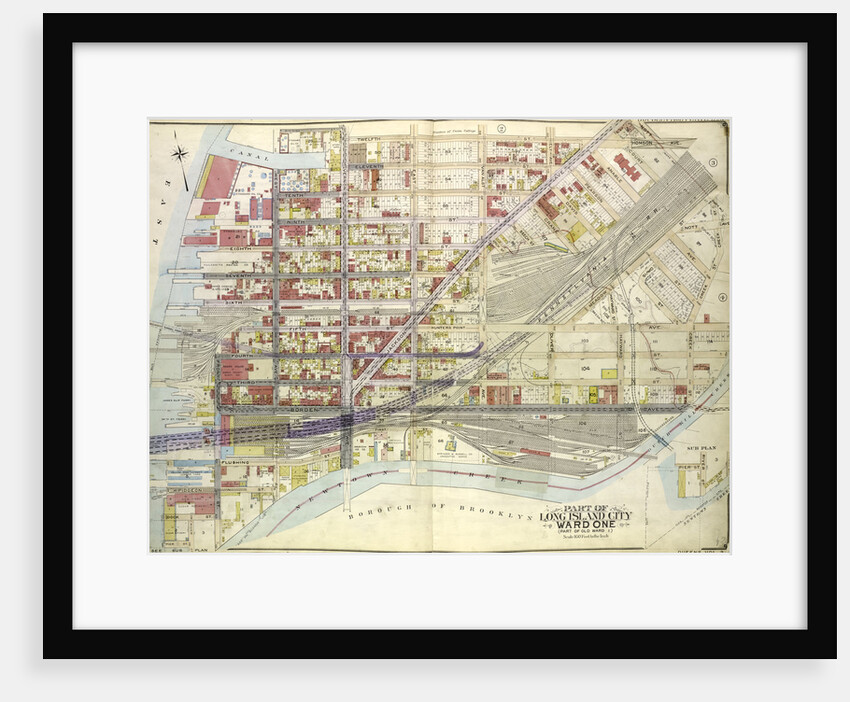 Map bounded by Divison St., Vernon Ave., 12th St., Ely Ave., Homson Ave., Jackson Ave., Nott Ave., Creek Ave., Dutch Kill Creek, Newtown Creek, New York by Anonymous