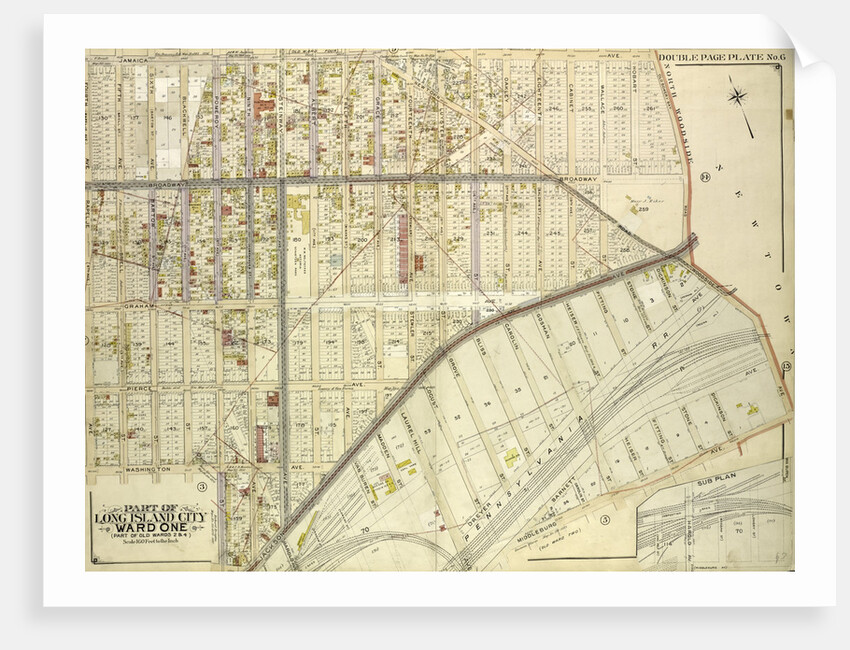 Map bounded by Jamaica Ave., North Wood Side, Middleburg Ave., Laurel Hill Ave., Madden St., Van Buren St., Lowery St., Bragaw St., New York by Anonymous