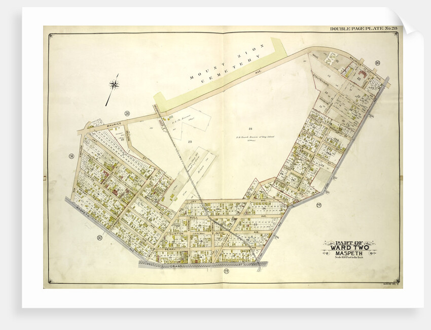 Map bounded by Maurice Ave., Fisk Ave., Grand St; Including Maspeth Ave., Astoria Ave., New York by Anonymous