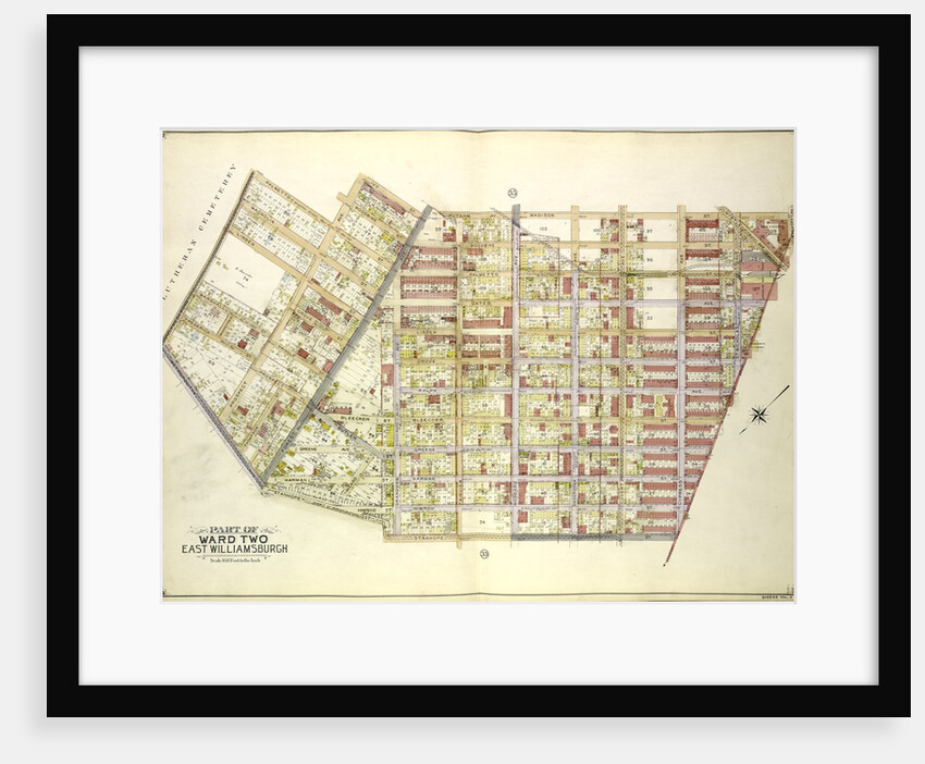 Map bounded by Palmetto St., Prospect Ave., Ivy St., Forest Ave., Ptnan Ave., Woodard Ave., Madison St., Myrtle Ave., New York by Anonymous