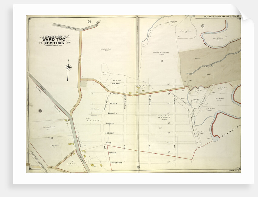 Map bounded by north Hempstead Plank Road, Livingstone St; Including Hoffman Boulevard, White Pot Road, Astoria Road, New York by Anonymous