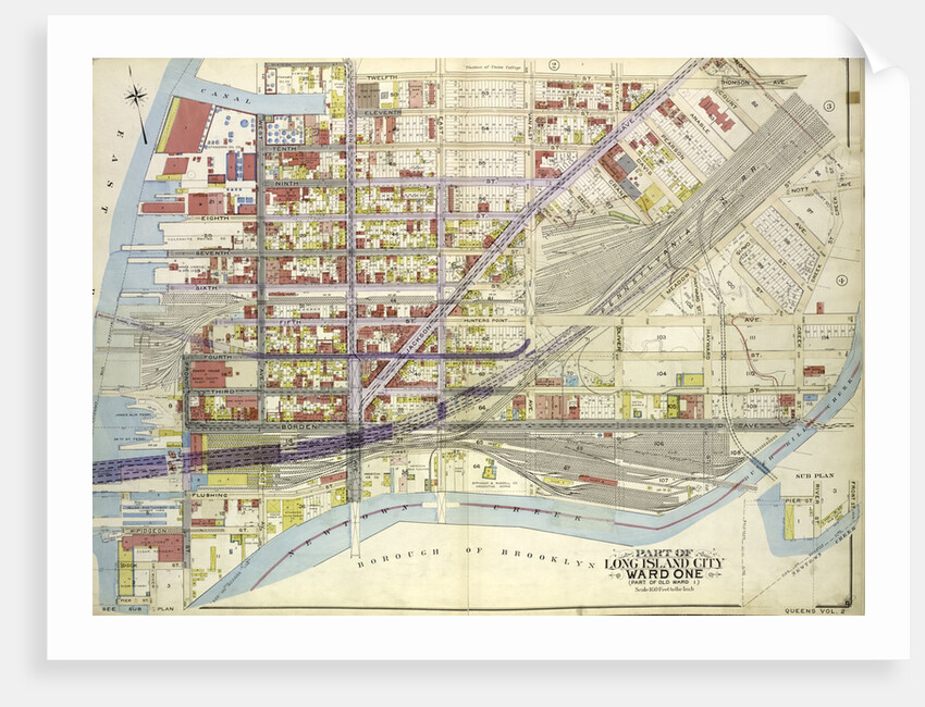 Map bounded by Pier St., River St., Front St., Newtown Creek; Part of Long Island City Ward One Part of Old Ward 1., New York by Anonymous
