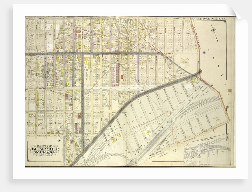Map bounded by Harold Ave., Middleburg Ave; Including Bragaw St., Lowery St., Van Buren St., Van Pelt St; Part of Long Island City Ward, New York by Anonymous
