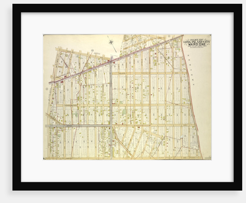 Map bounded by Albert St., Theodore St., Sound St., Purdy St., Flushing Ave; Including Old Bowery Bay Road, Jamaica Ave., Debevoise Ave., New York by Anonymous