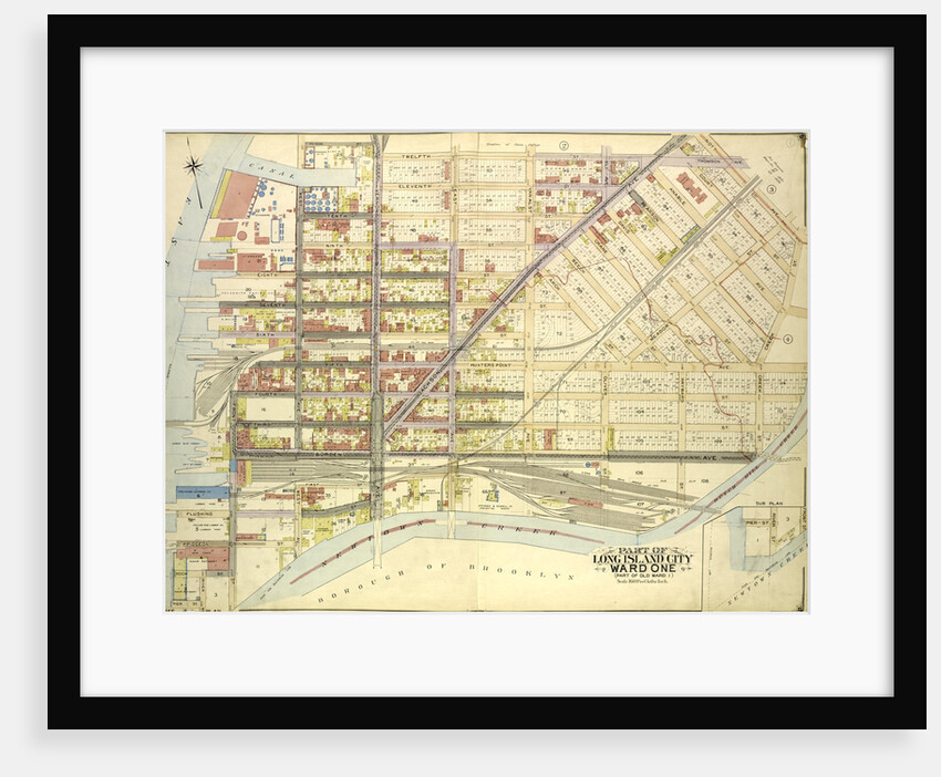 Map bounded by Division St., Vernon Ave., 12th St., Ely Ave., Jackson Ave., Thomson Ave., Nott Ave., Creek St., Dutch Kill Creek, Newtown Cree., New York by Anonymous