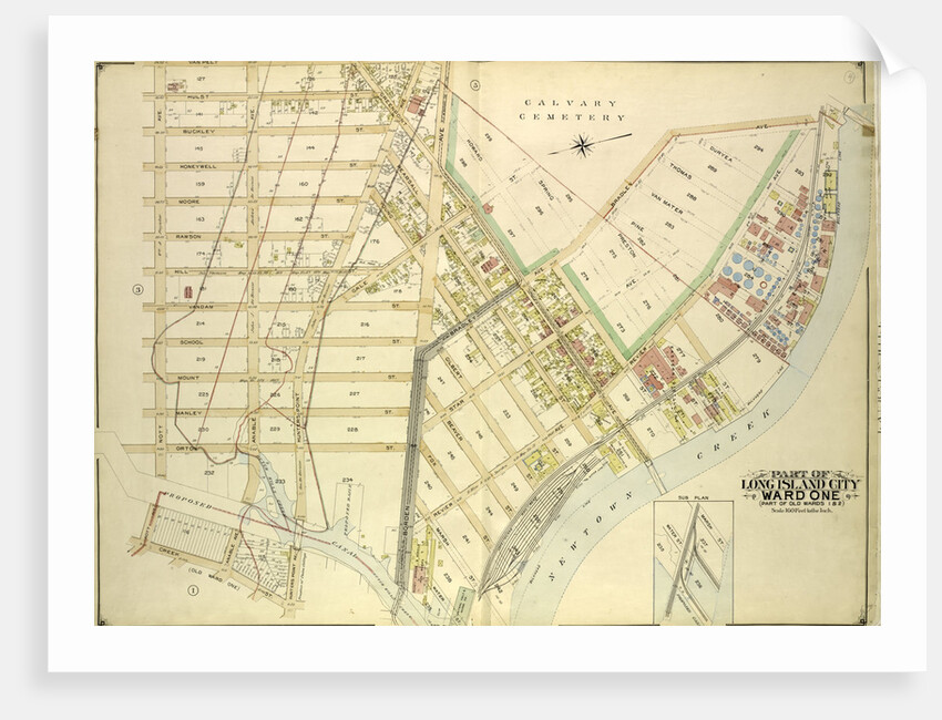 Map bounded by Van Pelt St., Greenpoint Ave., Hunters Point Ave., Borden Ave., Bradlay Ave; Including Newtown Creek, Water St., Proposed., New York by Anonymous