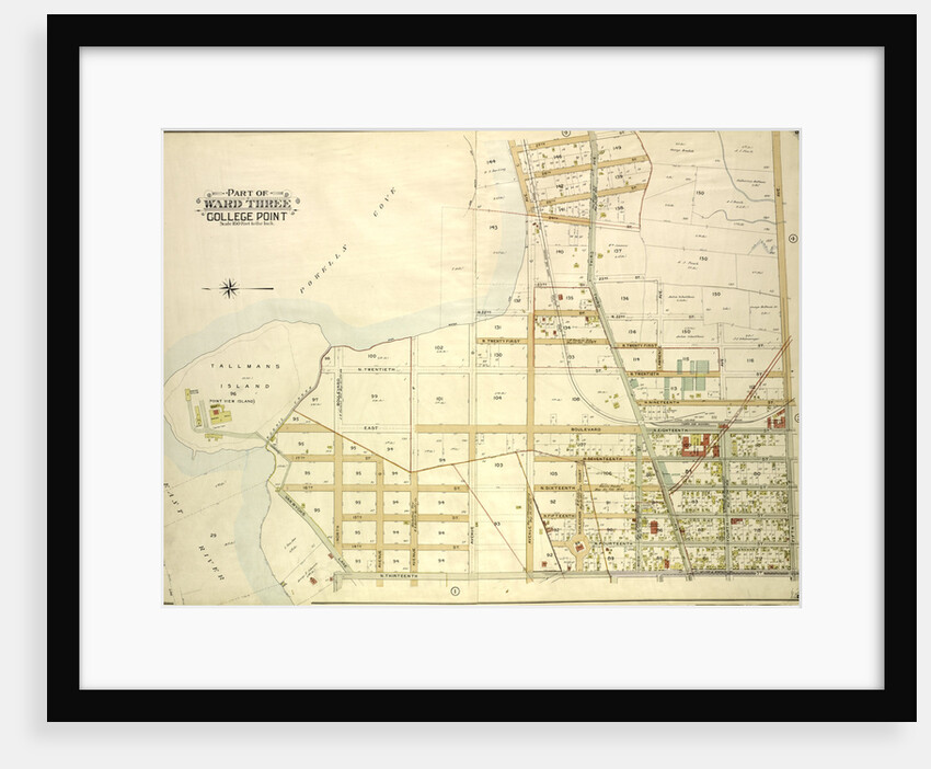 Map bounded by Morris Greek, Caugeway, Vanwycks Lane, North Boulevard, Avenue G, Avenue F, Avenue D, Avenue C, East Boulevard, Schleicher Court, Third Ave., New York by Anonymous