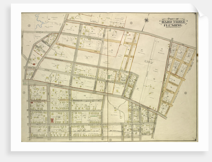 Map bounded by Congress Ave., Myrtle Ave., Bayside Ave., Whitestone Ave., S. Parsons Ave., N. Parsons Ave., Bowne Ave., Brewster Ave., Claverly Pl., Vanriper Ave., New York by Anonymous