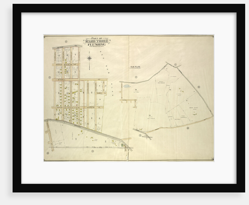 Map bounded by Bayside Ave., Myrtle Ave., Mitchell Ave., Hildreth Pl., Broadway; Including Murray St., 13th St., 14th St., 15th St., 16th St., 17th St., 18th St., 19th St., New York by Anonymous
