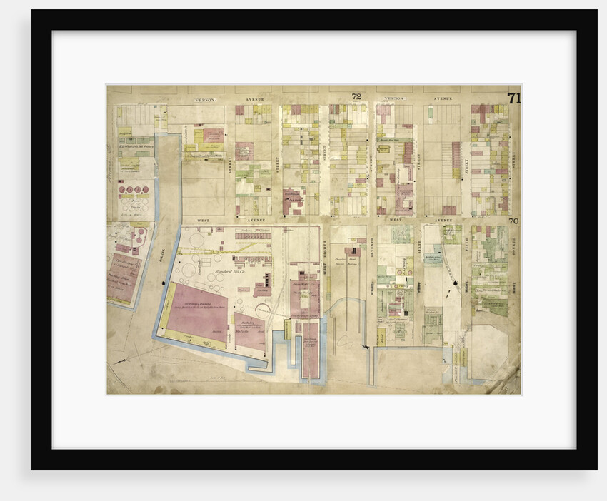 Map bounded by Vernon Ave., West 4th St., West 5th St., West 6th St., West 7th St., West 8th St; Including West Ave., New York by Anonymous