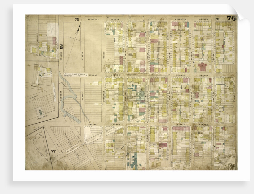 Map bounded by North 14th St., North 15th St., 5th St., Guernsey St., Lorimer St., Van Cott Ave., Oakland St., Newel St., Bancker St., Meserole Ave; Including Banker St., 2nd St., Norman Ave., New York by Anonymous