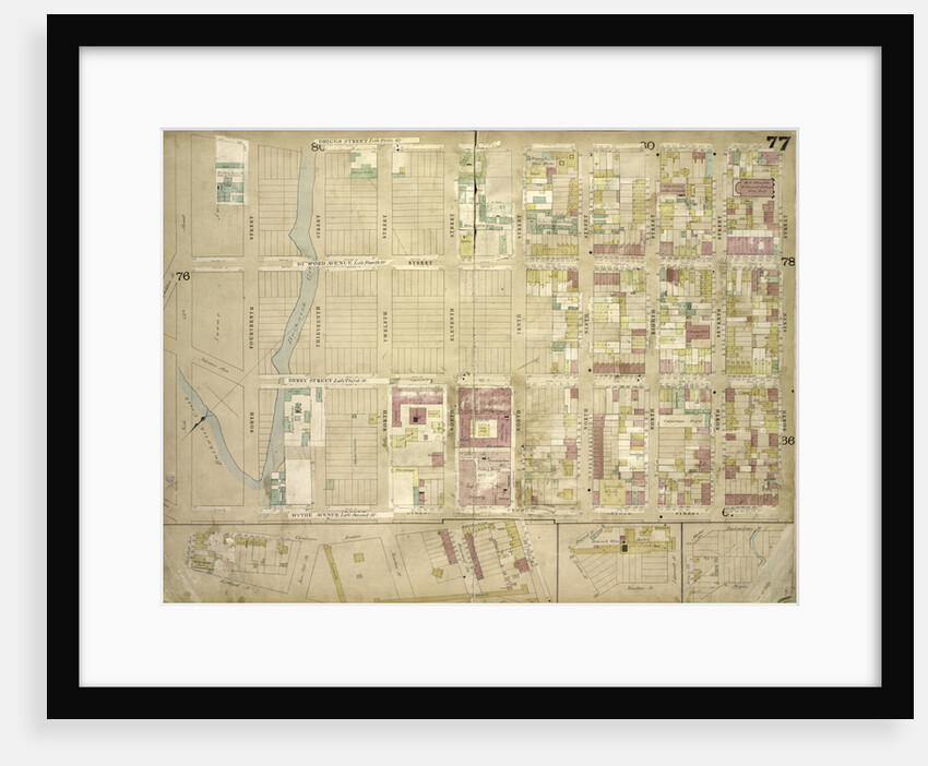 Map bounded by Driggs St. late 5th St., North 6th St., 7th St., 8th St., 9th St., 10th St., 11th St., 12th St., 13th St., 14th St., 15th St., Wythe Ave. late 2nd St; Including Eckford St., Van Cot., New York by Anonymous