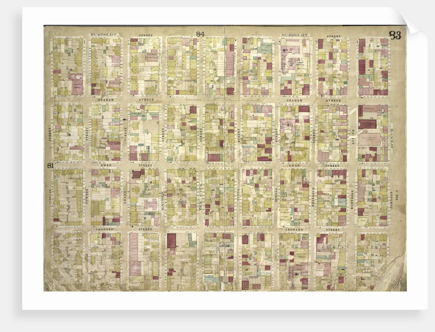 Map bounded by Humboldt St., Johnson Ave., Graham Ave., Ewen St by Anonymous