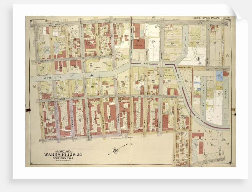 Map bounded by 3rd Ave., 7th St., Smith St; Including4th St., Hoyt St., Douglass St., New York by Anonymous