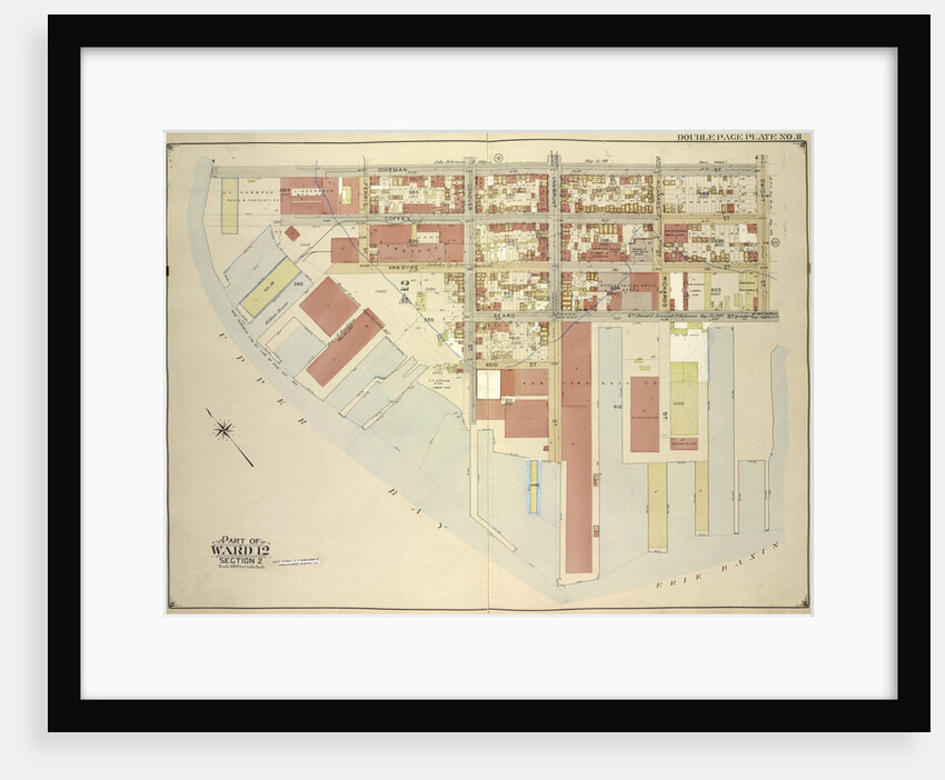 Map bounded by Dikeman St., Dwight St; Including Eire Basin, Upper Bay, New York by Anonymous