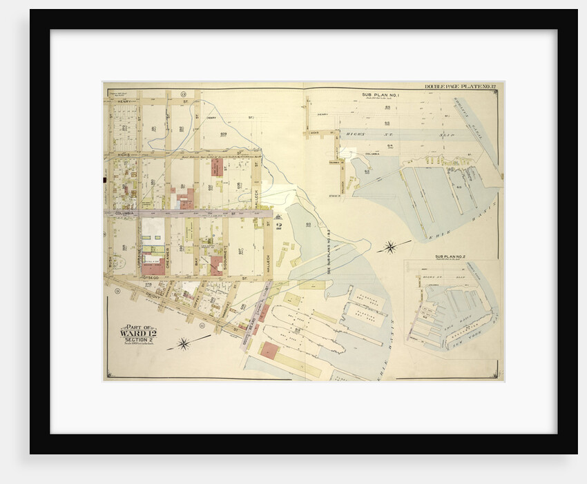 Map bounded by Bay St., New York by Anonymous