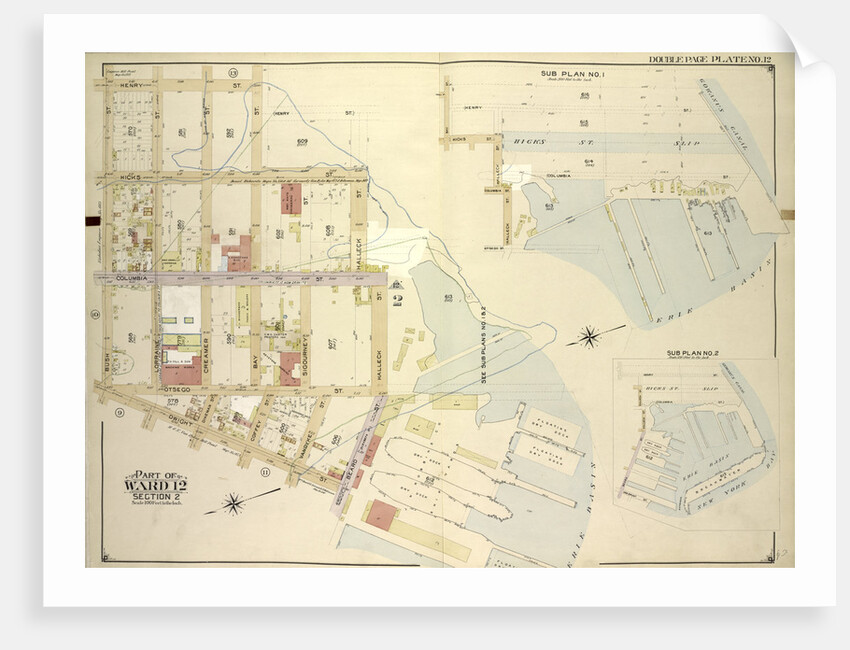 Map bounded by Bay St., New York by Anonymous
